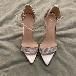 Shiny rhinestone high heels